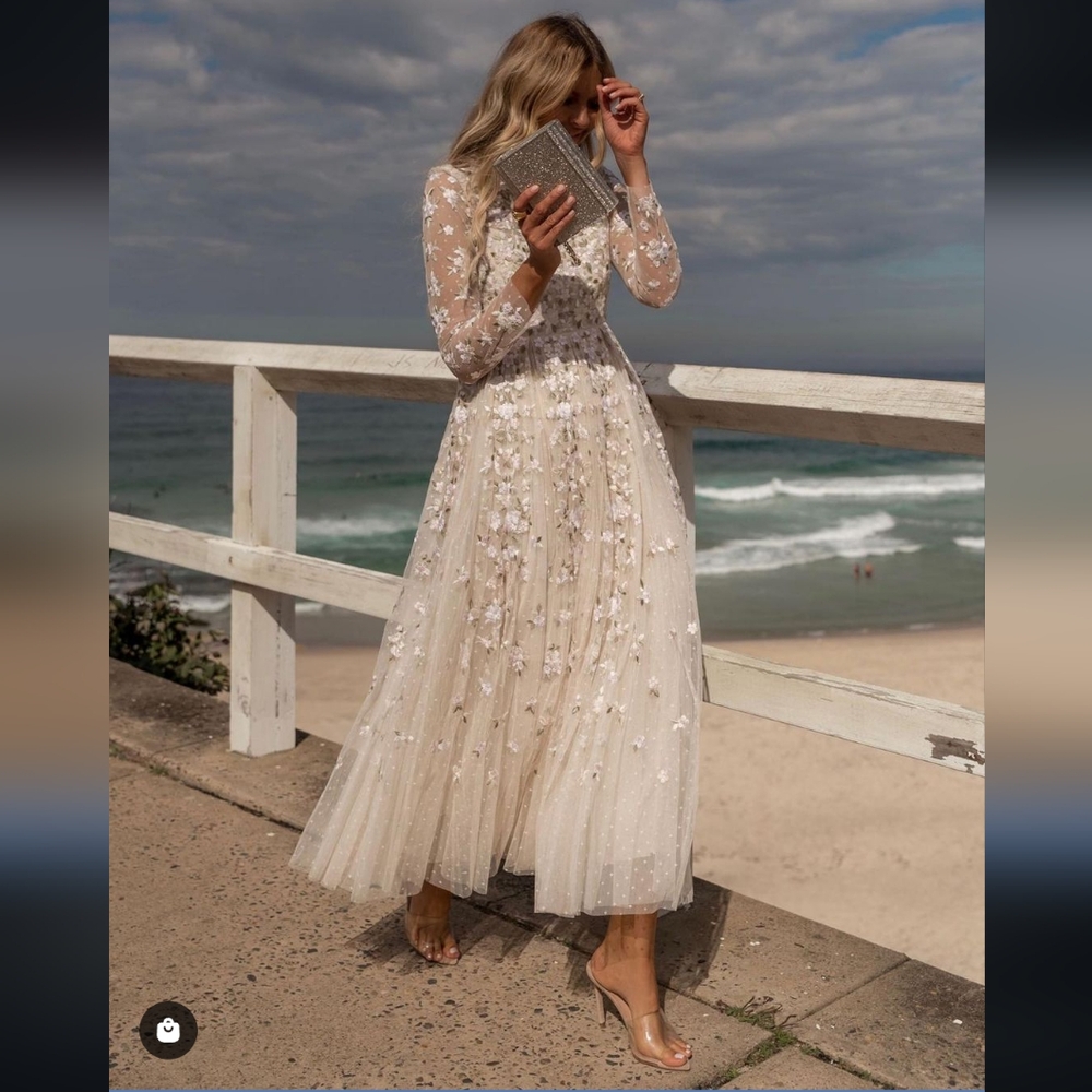 BHLDN Needle & Thread Dress size US 12 $929 - Picture 8 of 13